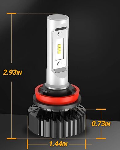 مصابيح الضباب LED SELIGHT S7S H9/H8/H11 ، 60000LM ألمع في ، 6500 كيل in Kuwait