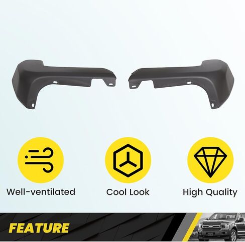 غطاء نهاية المصد الخلفي Kuafu متوافق مع 2016-2023 Toyota Tacoma ث/س ثقب المستشعر TO1105133 TO1104133 in Saudi Arabia