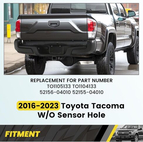 غطاء نهاية المصد الخلفي Kuafu متوافق مع 2016-2023 Toyota Tacoma ث/س ثقب المستشعر TO1105133 TO1104133 in Saudi Arabia
