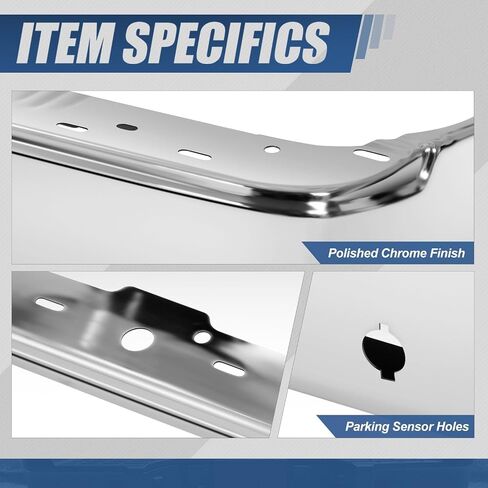 Auto Dynasty Rear Bumper Step Bar Replacement Compatible with 2004-2008 Ford F-150 Lincoln Mark LT, Non Parking Sensor Holes, FO1102361, Paint to Match (Primered) Black, 04 05 06 07 08 in Saudi Arabia