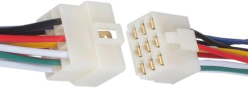 الذكور أنثى مقبس محطة 6.3 مم 2Pin موصلات سلك السيارات الكهربائية لسيارة الدراجات النارية (2Pin - 5pairs) in Kuwait