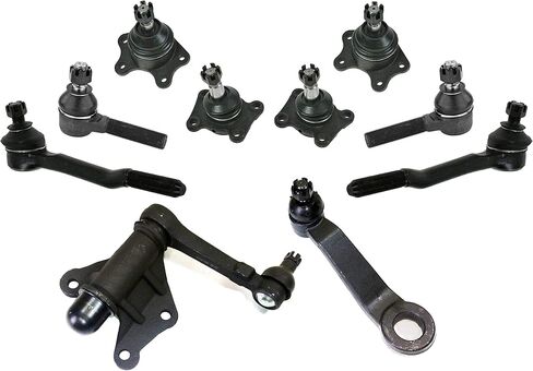 PartsW - 10 Pc Front Suspension Tie Rod Ends Idler & Pitman Arms Upper Lower Ball Joints only for Toyota 4Runner / Toyota Pickup/Toyota Pickup/Toyota T100 (ONLY 4WD) in Saudi Arabia