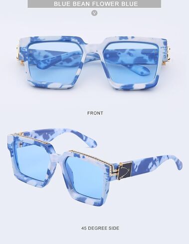 Luxury Eyewear, Designer Square Sunglasses, UV 400 protection, Thick and strong Frame, for Men and Women in Saudi Arabia