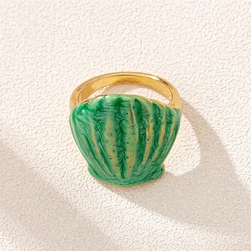 Mrotrida Shell Ring for Women Fashion Natural Sea Shell Finger Rings Bohemian Midi Rings in Kuwait
