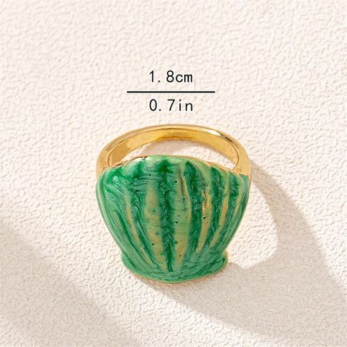 Mrotrida Shell Ring for Women Fashion Natural Sea Shell Finger Rings Bohemian Midi Rings in Kuwait