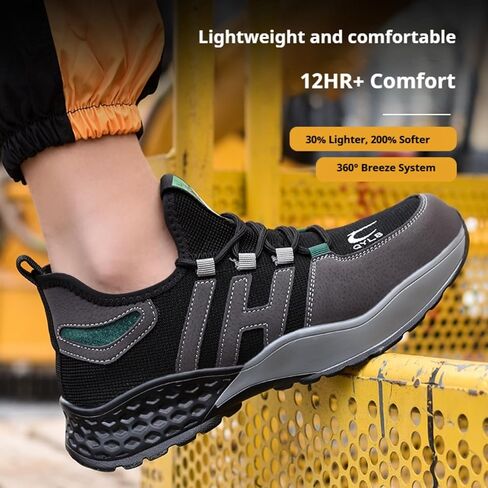 Steel Toe Work Shoes for Men Women Safety Sneakers Construction Industrial Comfortable Steel Toe Sneakers for Men Women in Saudi Arabia