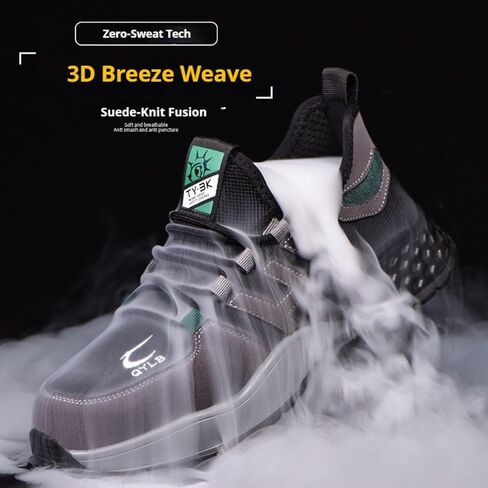 Steel Toe Work Shoes for Men Women Safety Sneakers Construction Industrial Comfortable Steel Toe Sneakers for Men Women in Saudi Arabia