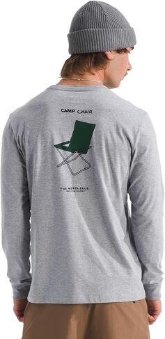 THE NORTH FACE Men's Evolution Sketch Long-Sleeve Tee | Cotton Shirt with a Logo Graphic in Saudi Arabia