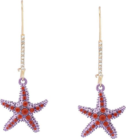 Betsey Johnson Women's Mermaid Jewels Starfish Dangle Earrings in Saudi Arabia