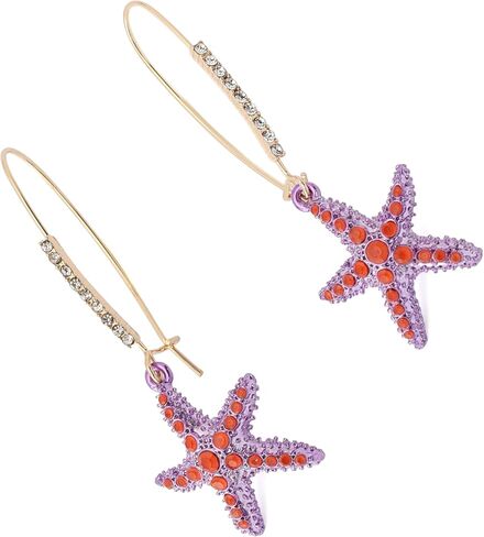 Betsey Johnson Women's Mermaid Jewels Starfish Dangle Earrings in Saudi Arabia