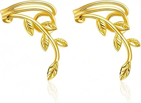 POPLYKE 925 Sterling Silver Ear Cuff Earrings for Women Climber Earrings No Piercing Jewelry Gift for Women in Saudi Arabia