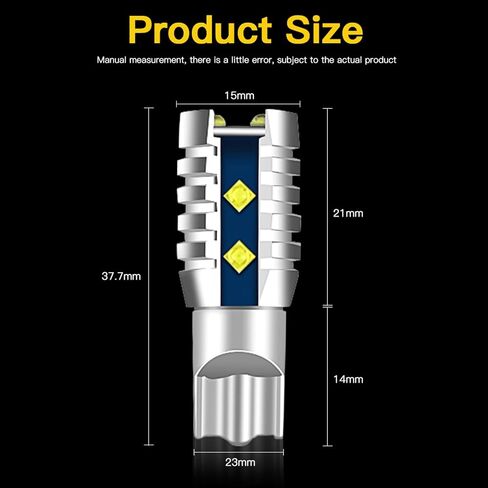 194 مصابيح LED لضوء لوحة الترخيص 6500K أبيض مشرق ، T10 168 مصابيح LED 194 168 2825 W5W مصابيح LED للسيارة خريطة باب القبة مجاملة. in Kuwait