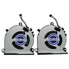 CPU+GPU Cooling Fan for HP Pavilion Gaming 15-EC 15-ec0013dx 15-ec0751ms 15-ec0054ax 15-ec0010nr 15-ec0075ax 15-ec0001ne 15-ec0078ax 15-ec0001ne 16-A 16-A0010CA Series L77560-001 Fan 2PCS