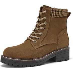 Womens Boots Ladies Casual Water-Resistant Boots Fashion Round Toe Lug Sole Ankle Boots&Booties for Women