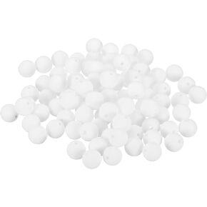 PATIKIL 12mm Silicone Beads, 100PCS Silicone Beads Bulk Spacer Beads Focal Cute for Pens Keychain Bracelets Necklace Jewelry Making, Red