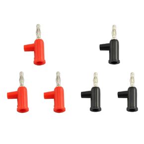 Banana Plug 6PCS Solderless Stackable Test Lead Connector 4mm Banana Plug Red Black 建议更改