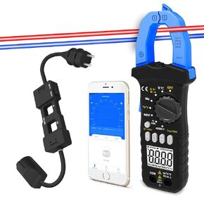 Digital Clamp Meter, HOLDPEAK HP-870K AC/DC Current Amp Meter 4000 Counts Auto-Ranging Multimeter for Measuring Small Currents(4000mA~30A, 1mA), Resistance Capacitance Temperature Frequency Diode Test