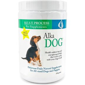 Alka•Dog — Morter HealthSystem Best Process Alkaline — Nutrient Rich Superfood Powder for Dogs with Probiotics, Trace Minerals, Enzymes & Antioxidants