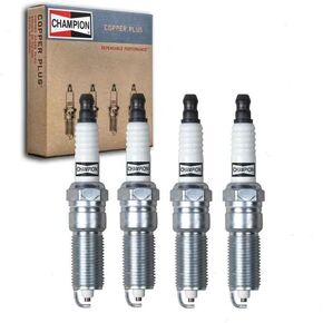 4 pc Champion Copper Plus Spark Plugs compatible with Chevrolet Cavalier 2.2L L4 2002-2005