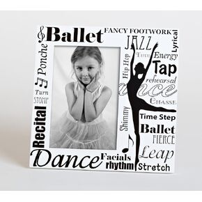 8 by 8-Inch Roman Exclusive All Dance Decorative Photo Frame, Holds 4-Inch by 6-Inch Photo (74810)