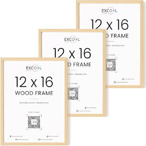 مجموعة إطارات باللون البيج مقاس 12 × 16 مكونة من إطار صور مقاس 3-12 × 16 مع زجاج شبكي، وإطارات خشبية طبيعية مقاس 12 × 16 لفن الحائط، وإطار ملصقات خشبي مقاس 12 × 16 للتركيب على الحائط، وإطار خشبي مقاس 12 × 16 بوصة in Kuwait