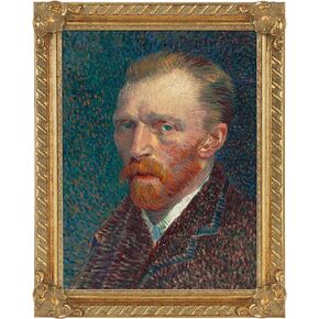 Antique Gold Frame for 8x10" Canvas Painting, 1.8" Wide Baroque Ornate Open Back Frame for Canvas Prints Pictures Portrait Landscape, No Plexiglass & Backing Board