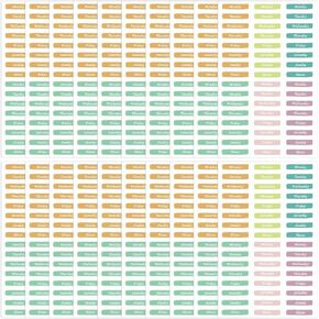 480 Pcs Day of The Week Stickers Foiled Date Covers Calendar Stickers Monday to Sunday Planner Stickers Colorful Date Self Adhesive Planning Day Stickers Labels for Journals Calendar, 10 Sheets(Ice Cream Color)