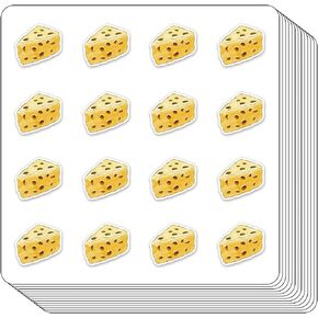 Cheese Dairy Food Planner Stickers, 0.5in Monthly Scrapbooking Arts Calendars Crafting 208-Pack