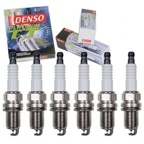 6 pc DENSO Platinum TT Spark Plugs compatible with Toyota Highlander 3.0L 3.3L V6 2001-2010