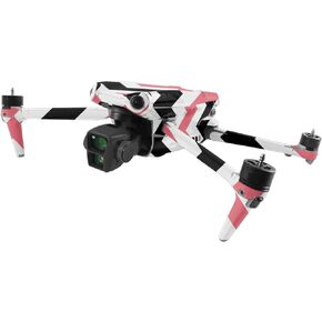 MightySkins Skin Compatible with DJI Air 3 - Black Pink Chevron | Protective, Durable, and Unique Vinyl Decal wrap Cover | Easy to Apply