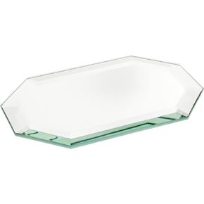 Plymor Long Octagon 5mm Beveled Glass Mirror, 4 inch x 6 inch