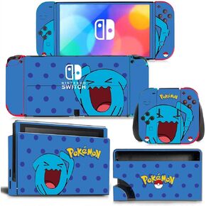 Decals for Nintendo Switch OLED 2021 Skins Stickers Cute Kawaii Anime Yellow Cartoon Character Decals Cover for Joy-con Backplane Dock Controller