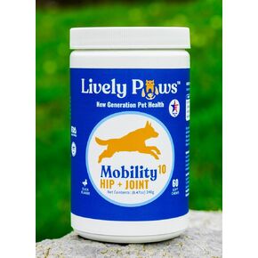 Lively Paws™ Mobility 10 Hip & Joint Care Supplement for Dogs- Soft Chews with Glucosamine, MSM, Green-Lipped Mussel, Manganese, Chondroitin & Vitamin C