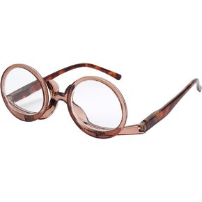 Universal Presbyopic Glasses Folding Magnifying Reading Eyeglasses Flip-up Lens Make up Glasses +1.0~+4.0 in Kuwait