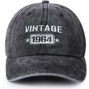 60th Birthday Gifts for Men Women, Vintage 1964 Birthday Baseball Caps Adjustable, 60th Birthday Decorations Men