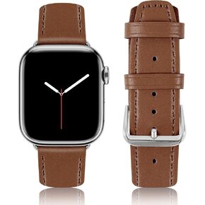 Band Compatible with Apple Watch Band 42mm 44mm 45mm 49mm 38mm 40mm 41mm,Lalasis Leather Waterproof Strap Formal Band Compatible with iWatch Apple Watch Series Ultra 8 7 6 5 4 3 2 1 SE Band Women Men