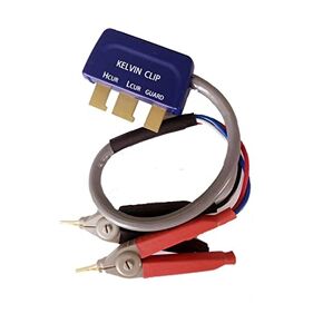 Kelvin Test Clip is Used with The ET43 Handheld Bridge to Measure Capacitance inductance and Resistance