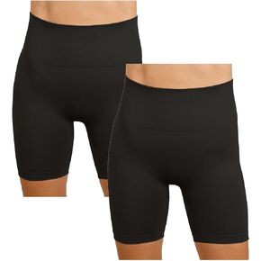 Women's 2 Pack Seamless Compression Biker Shorts - Tie Dye and Solid Ideal for Gym, Yoga, Running, and Fitness
