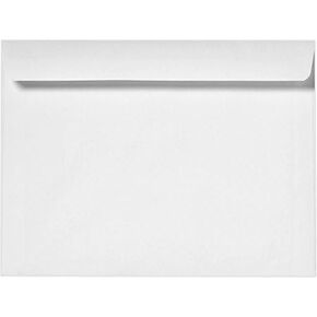LUXPaper Booklet Envelopes | 9 1/2" x 12 5/8" | Bright White | 24lb. Text | 50 Qty