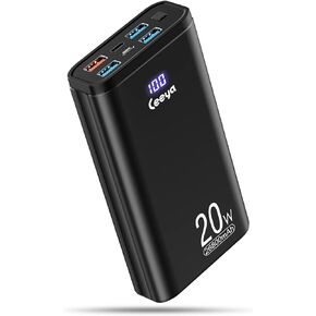 Portable Charger 26800mAh High-Speed PD 20W Power Bank USB C Fast Charging Battery Pack with Type C Out & in,External Battery Backup for MacBook,iPhone 15,12,13,14,Samsung,Heated Vest,etc