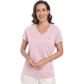 Summer T Shirts for Women Athletic Running T-Shirt Top Quick Dry UV Protection Gym Breathable Short Sleeve Sport Hiking Tops
