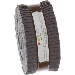 Roll Up Kona Solids Coal Color 40Pcs 2-1/2in Strips