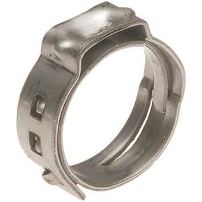 50 Pack Pex clamps 1/2 inch, Stainless Steel Rings Pinch Cinch Clamps for PEX Tubing Pipe Fitting Connections