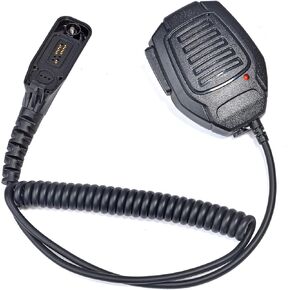 Replacement Shoulder Mic, Compatible with Motorola APX 6000, 7000, 8000 and 4000 Radios, Auxiliary Connectivity, 3.5mm Jack, Compact Design, 360 Rotating Back Clip, Extra Audio Port