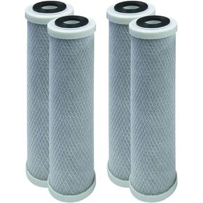 CFS – 4 Pack Carbon Block Water Filter Cartridges Compatible with Watts WCBCS975RV Models – Removes Bad Taste and Odor – Whole House Replacement Filter Cartridge – 5 Micron