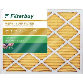 Filterbuy 20x21.5x1 Air Filter MERV 11 Allergen Defense (1-Pack), Pleated HVAC AC Furnace Air Filters Replacement (Actual Size: 19.88 x 21.50 x 0.75 Inches)