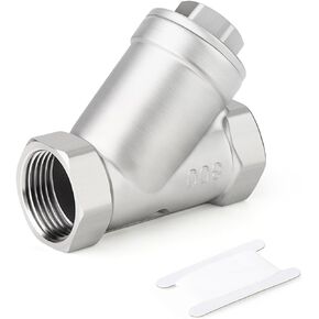 TAISHER 1PCS 304 Stainless Steel 1/4" NPT Female WYE Y Strainer Mesh Filter Valve CF8 WOG 800