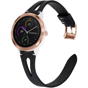 Abanen Leather Watch Band for Samsung Galaxy Active 2 / Galaxy Watch 4 / Galaxy Watch 5, Customized 20mm Quick Release Wristband Strap for Samsung Galaxy Watch 6