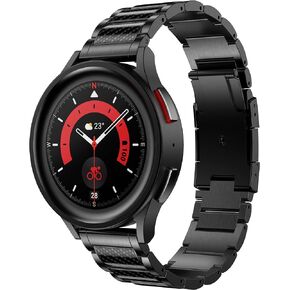 20mm Titanium Watch Band Compatible with Galaxy Watch 6 Classic Band 47mm 43mm/4 Classic 46mm 42mm Galaxy Watch 5 Pro 45mm, 20mm Quick Release Band for Galaxy Watch 6/5/4 Band 44mm 40mm Black in Kuwait