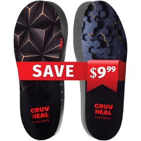 Cruvheal Work Comfort Insoles and Work Pro Comfort Insoles